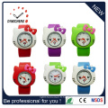 Chaussure de silicone promotionnelle Lady Kids Slap Japan Movt en acier inoxydable arrière montre (DC-531)